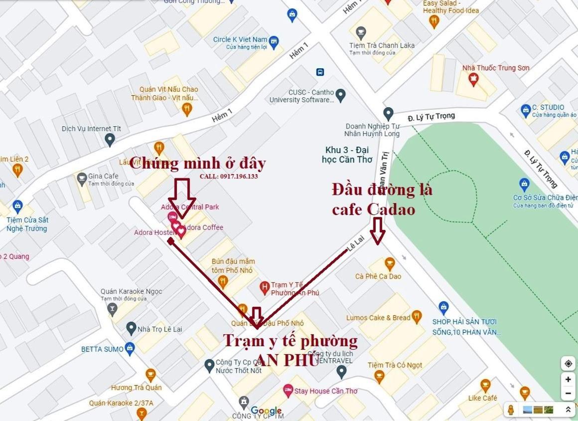อโดรา เซ็นทรัล พาร์ค Hostel เกิ่นเทอ ภายนอก รูปภาพ